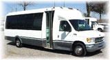 Passenger Party Bus - Inside View at Night